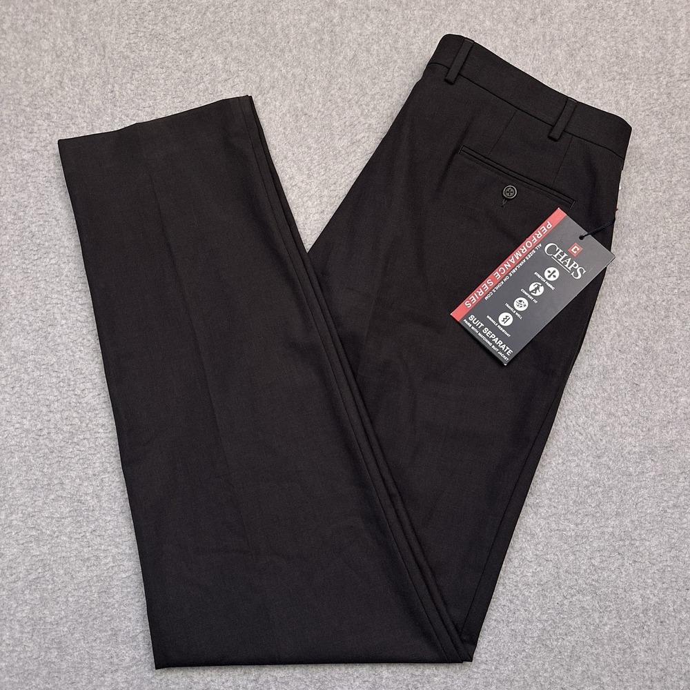 NEW‎ Chaps Performance Series Dress Pant Men's 38x36 Grey Suit Separates Stretch